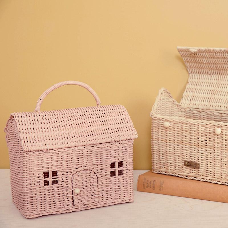 Rattan Casa Clutch - Rose - Image 5
