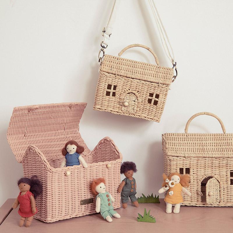 Rattan Casa Clutch - Rose - Image 7