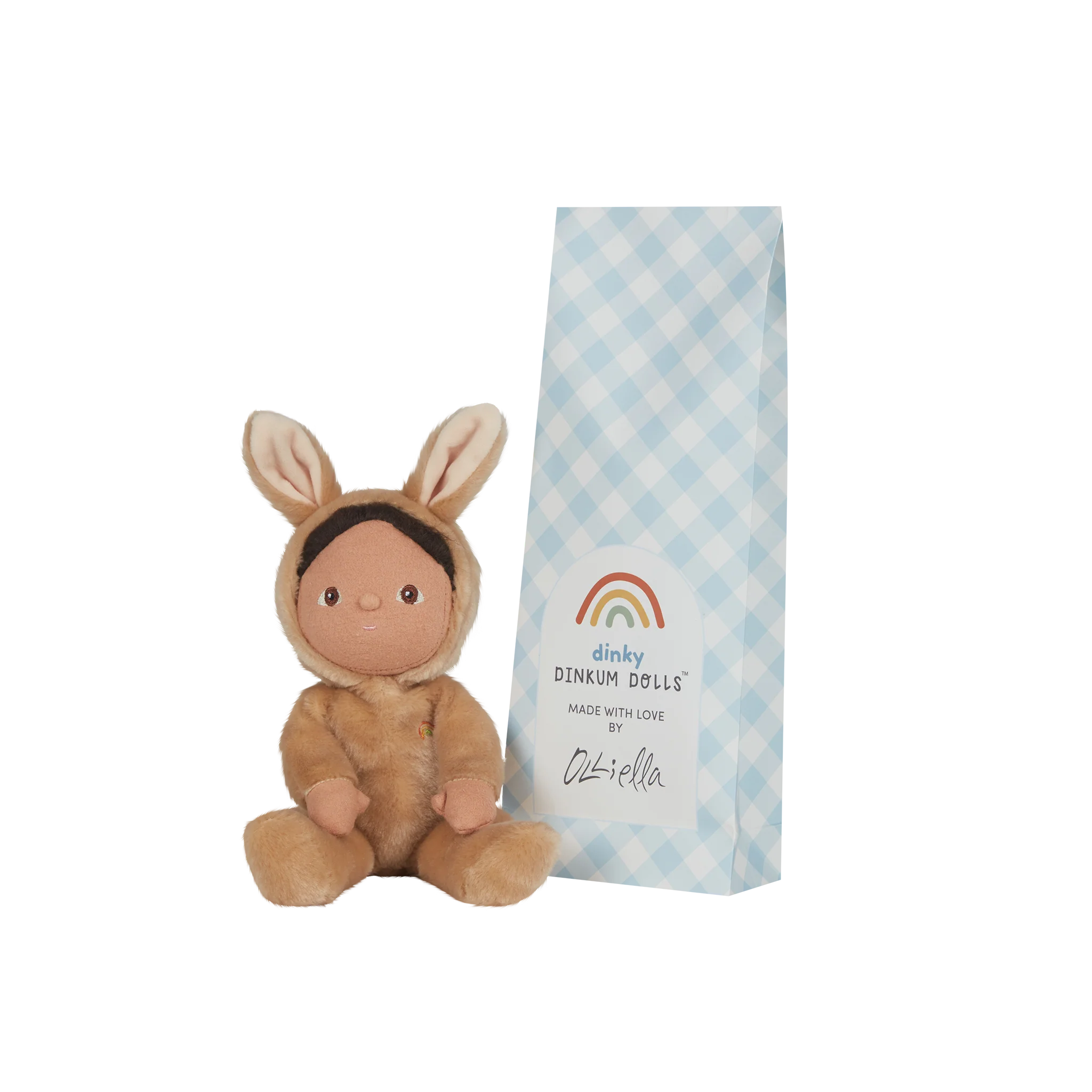Dinky Dinkums Fluffle Family - Bucky Bunny / Latte - Image 4