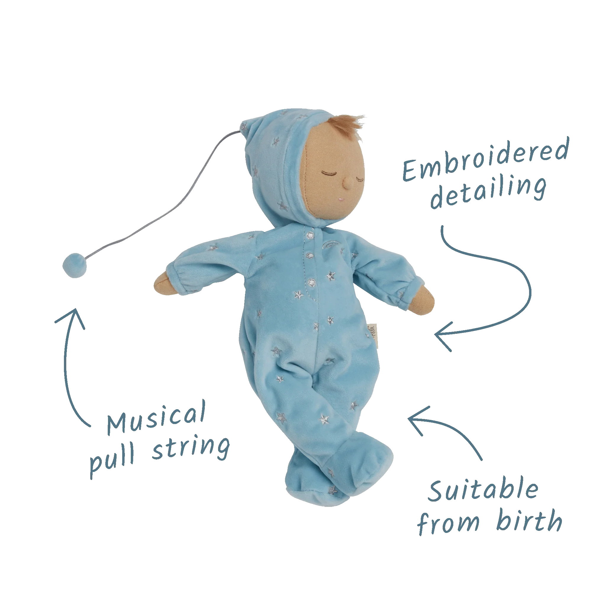 Lullaby Dozy Dinkums - Leo - Baby Blue - Image 4