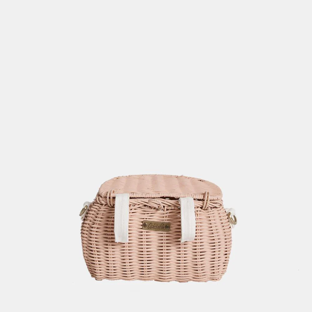 Mini Chari Rattan Bag - Rose - Image 5