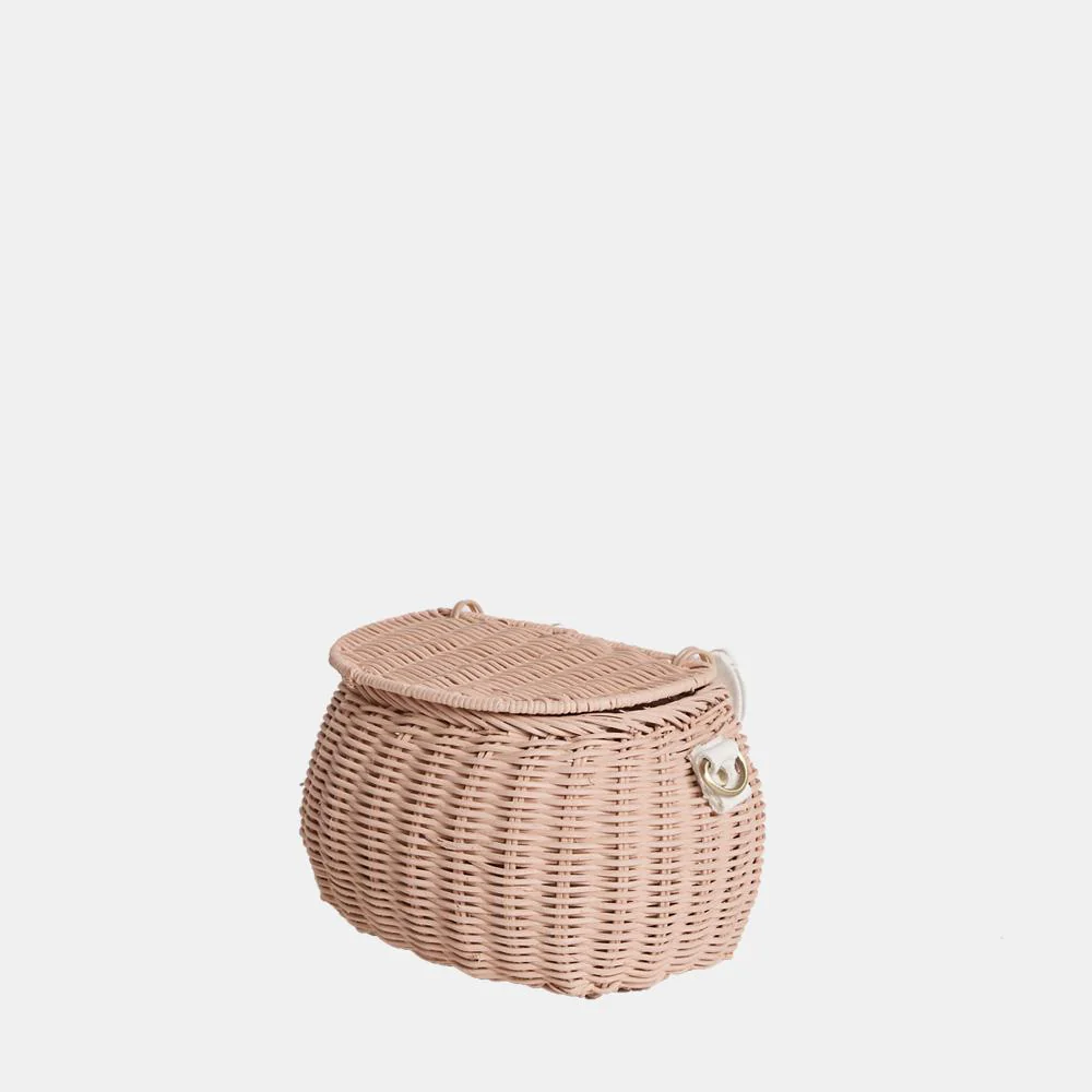 Mini Chari Rattan Bag - Rose - Image 6