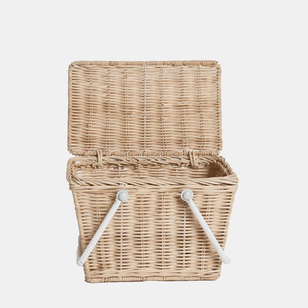 Piki Rattan Basket - Straw - Image 3