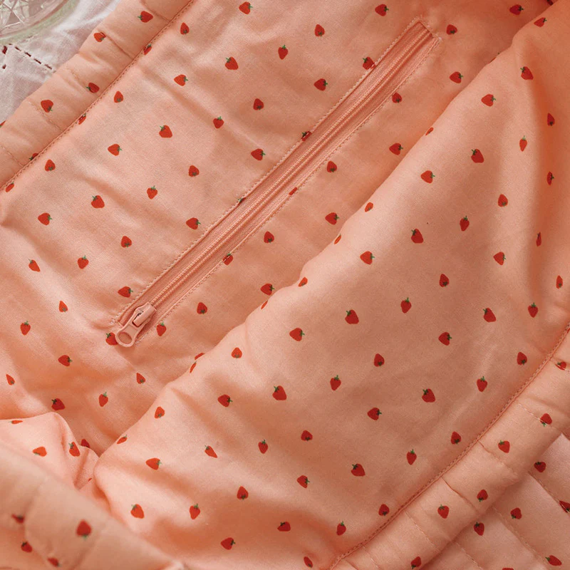 Quilted Tote Bag - Strawberry - Image 4