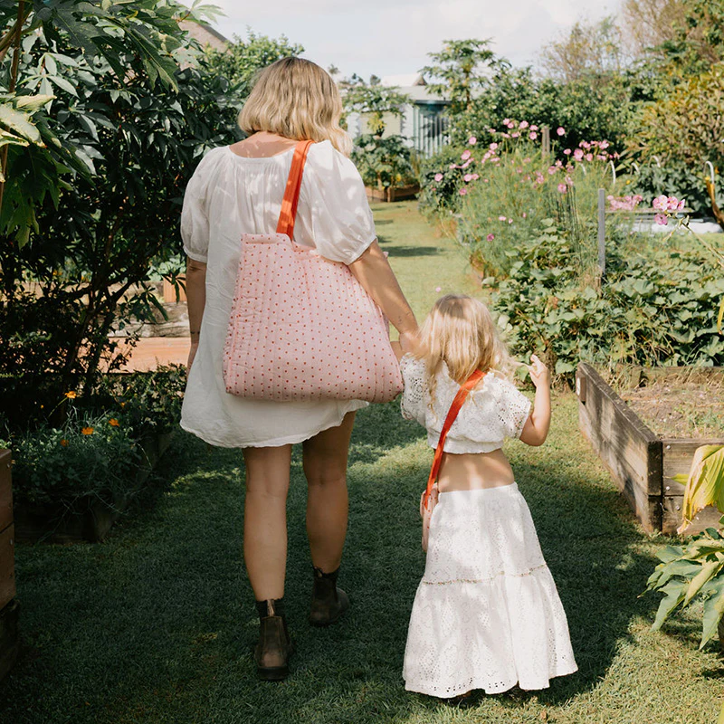 Quilted Tote Bag - Strawberry - Image 5