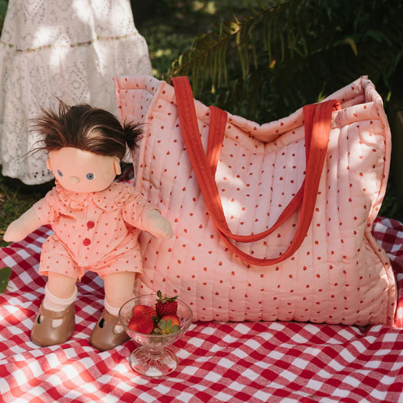 Quilted Tote Bag - Strawberry - Image 7