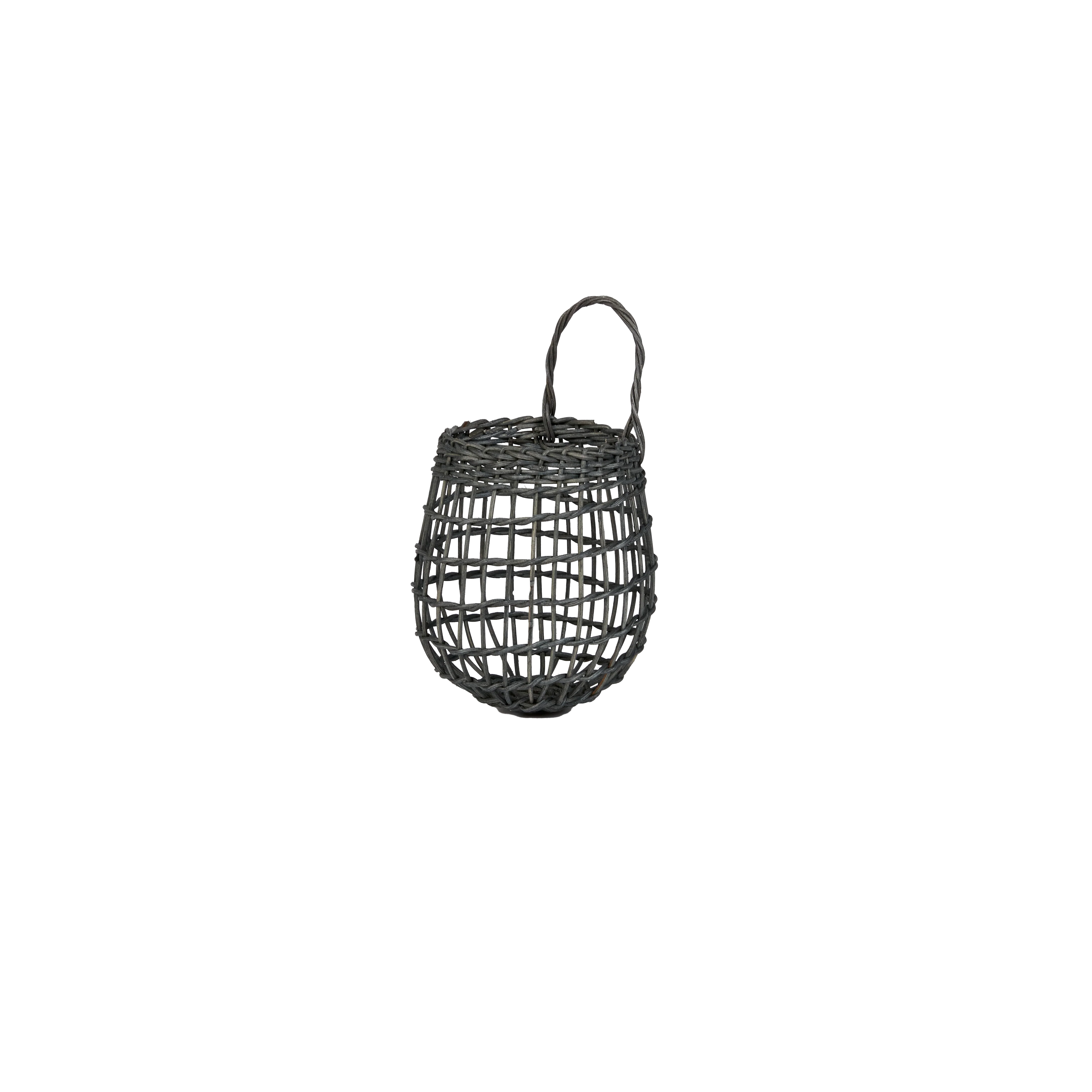 Rattan Onion Basket Duo - Ink - Image 4
