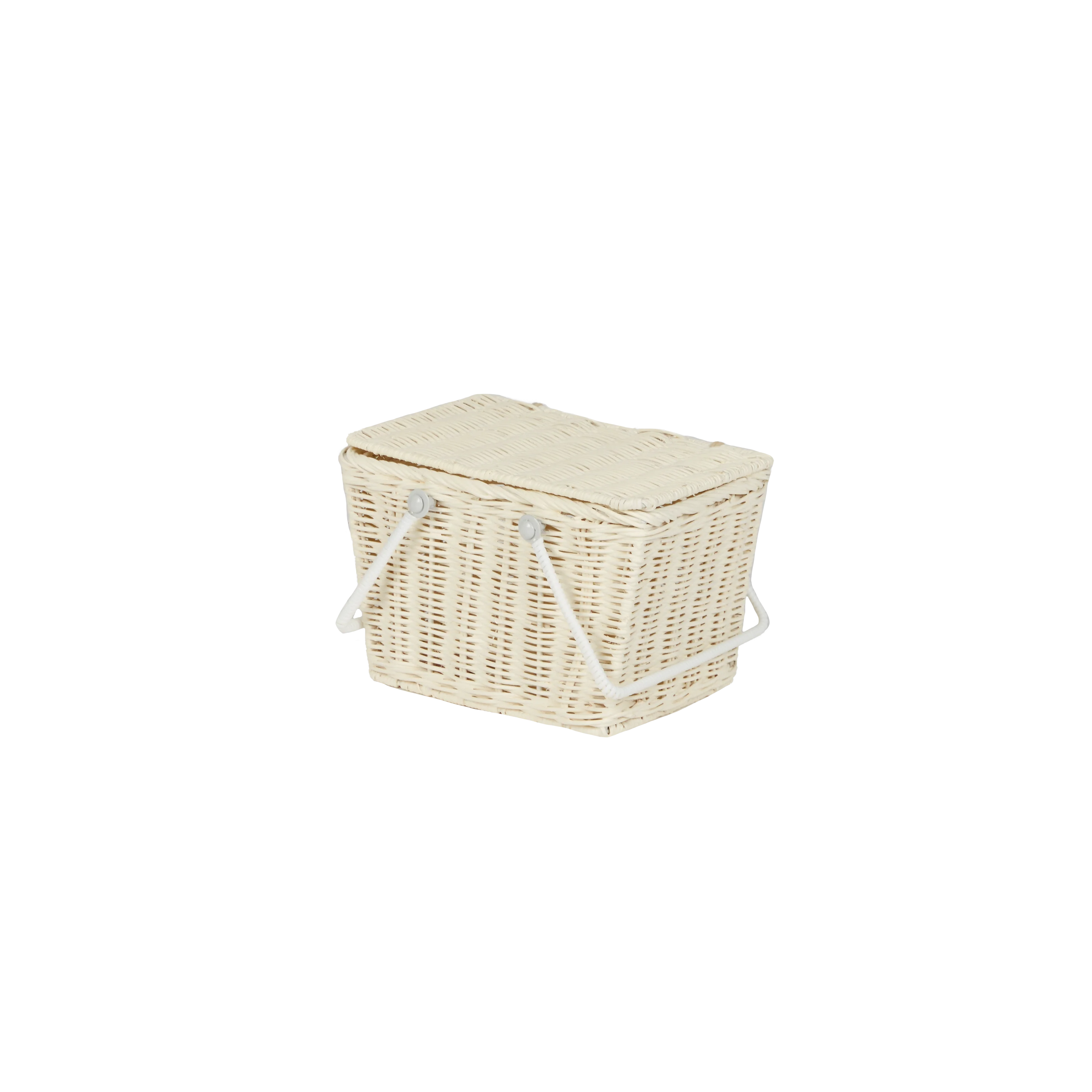 Piki Rattan Basket - Chalk - Image 5
