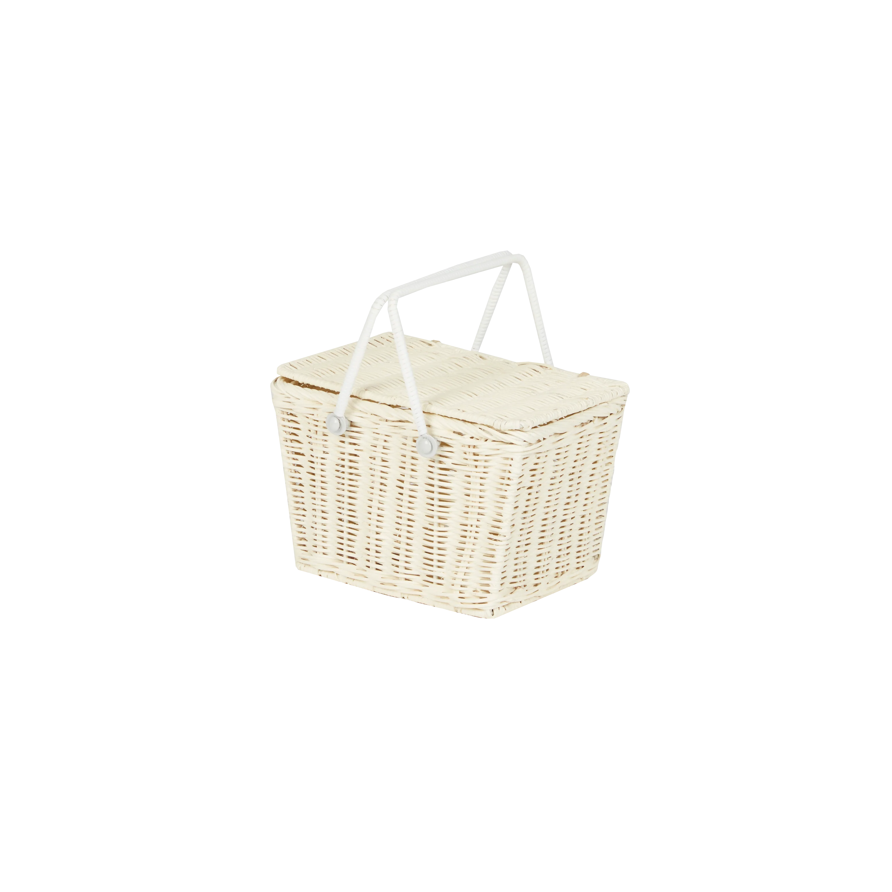 Piki Rattan Basket - Chalk - Image 7